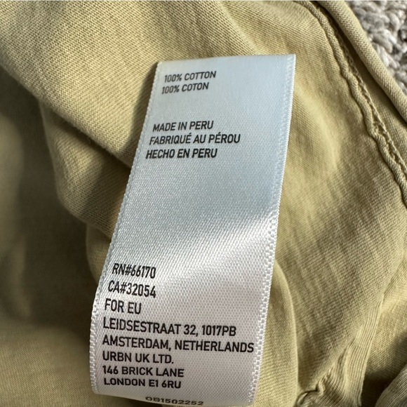 Pilcro Anthropologie Sustainable Vegetable-Dye Tee Medium green 100% cotton crop - Picture 12 of 12